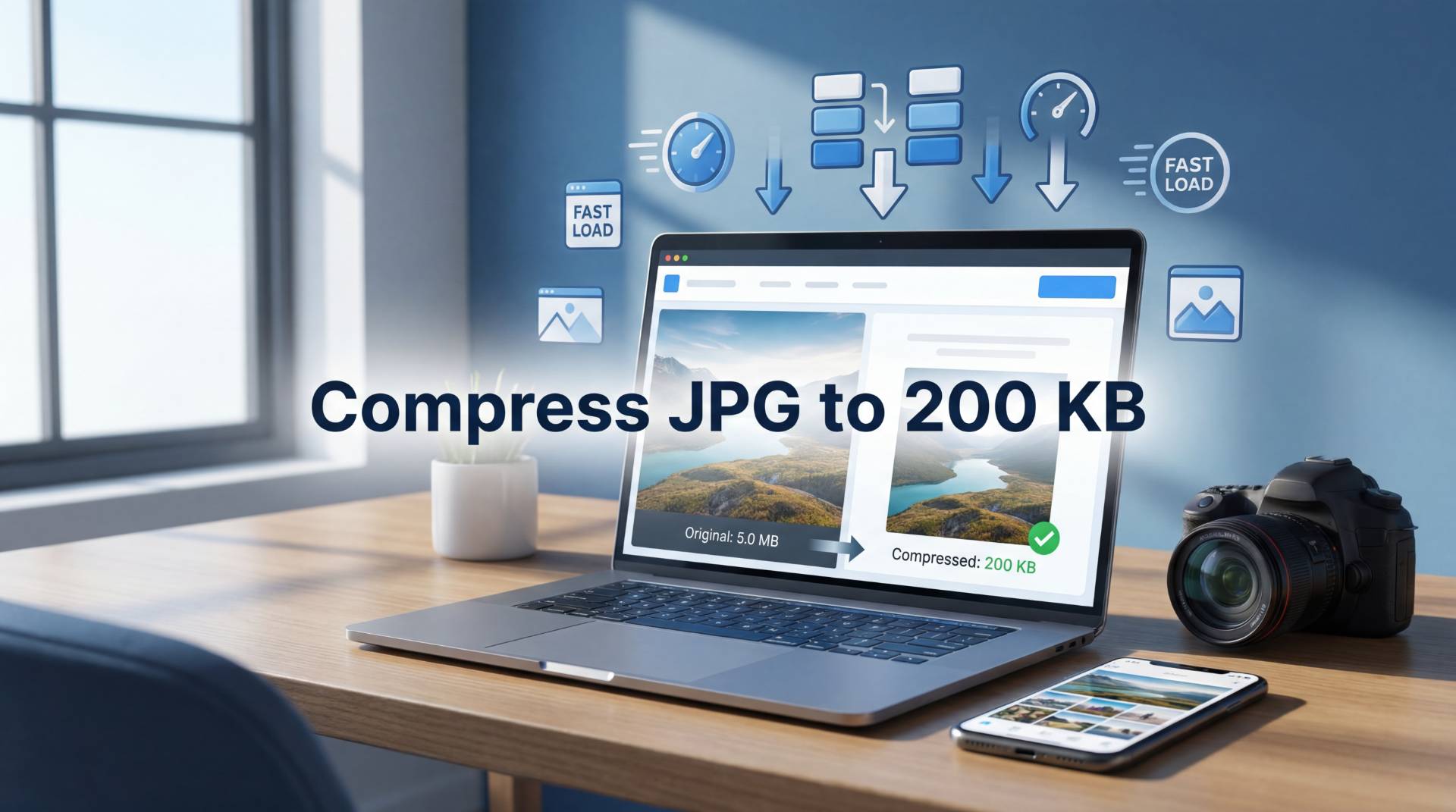 How to Compress JPG Files to 200 KB Online